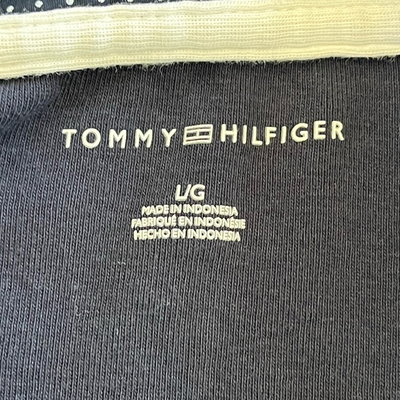 Tommy Hilfiger Polo Dress Womens Large Navy Tennis Preppy Polka Dot Collar‎ - Picture 12 of 12